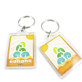 Promotional Clear Custom Blank Souvenir Plastic Picture Insert Logo Photo Frame Key Chain Acrylic